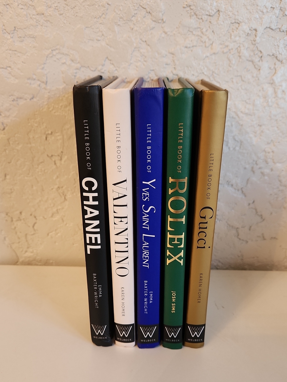 Set Of 5 Books Chanel, Valentino, YSL, Rolex And Gucci